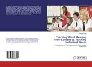 Cover von Teaching Word Meaning from Context vs.Teaching Individual Words
