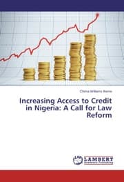 Cover von Increasing Access to Credit in Nigeria: A Call for Law Reform