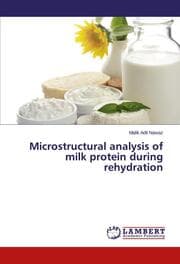 Cover von Microstructural analysis of milk protein during rehydration