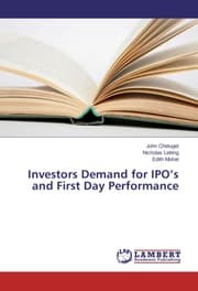 Cover von Investors Demand for IPOs and First Day Performance