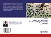 Cover von Speech Act: A Study of Khushwant Singhs Train To Pakistan