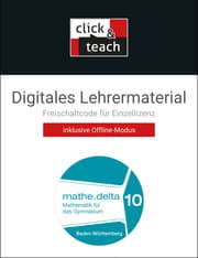 Cover von mathe.delta BW click & teach 10 Box