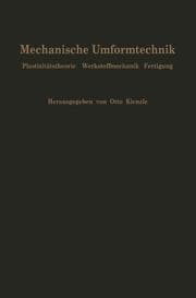 Cover von Mechanische Umformtechnik
