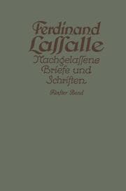 Cover von Lassalles Briefwechsel aus den Jahren seiner Arbeiteragitation 1862-1864
