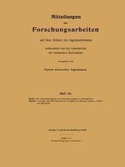 Cover von Mitteilungen über Forschungsarbeiten auf dem Gebiete des Ingenieurwesens