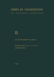 Cover von B Boron Compounds