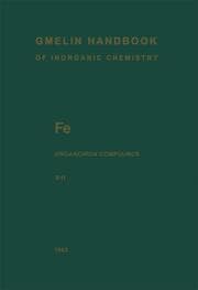 Cover von Fe Organoiron Compounds