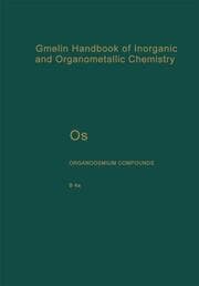 Cover von Os Organoosmium Compounds