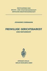 Cover von Freiwillige Gerichtsbarkeit und Notarrecht