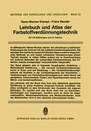 Cover von Lehrbuch und Atlas der Farbstoffverdünnungstechnik