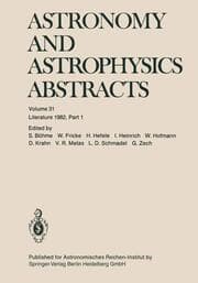 Cover von Astronomy and Astrophysics Abstracts