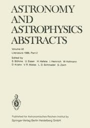 Cover von Astronomy and Astrophysics Abstracts