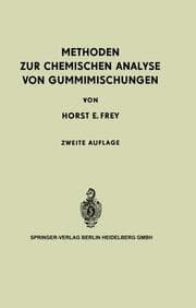 Cover von Methoden zur Chemischen Analyse von Gummimischungen