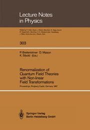 Cover von Renormalization of Quantum Field Theories with Non-linear Field Transformations