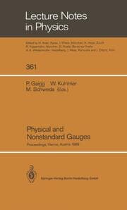Cover von Physical and Nonstandard Gauges