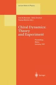 Cover von Chiral Dynamics: Theory and Experiment