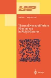 Cover von Thermal Nonequilibrium Phenomena in Fluid Mixtures