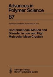 Cover von Conformational Motion and Disorder in Low and High Molecular Mass Crystals