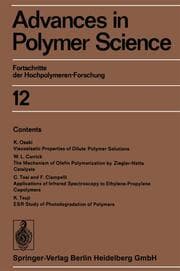 Cover von Advances in Polymer Science