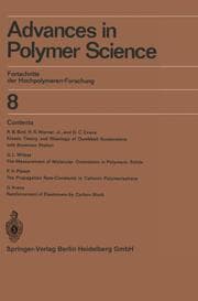 Cover von Advances in Polymer Science