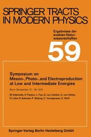 Cover von Symposium on Meson-, Photo-, and Electroproduction at Low and Intermediate Energies