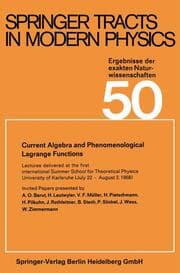 Cover von Current Algebra and Phenomenological Lagrange Functions