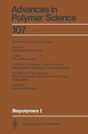 Cover von Biopolymers I