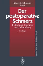 Cover von Der postoperative Schmerz