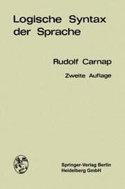 Cover von Logische Syntax der Sprache