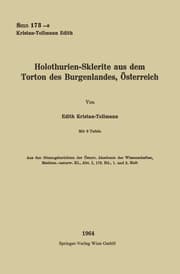 Cover von Holothurien-Sklerite aus dem Torton des Burgenlandes, Österreich