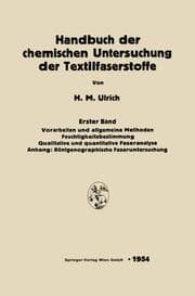 Cover von Handbuch der chemischen Untersuchung der Textilfaserstoffe