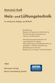 Cover von H.Rietschels Lehrbuch der Heiz- und Lüftungstechnik