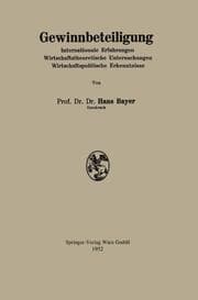 Cover von Gewinnbeteiligung
