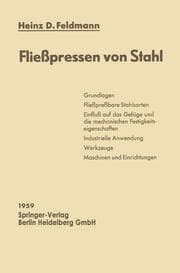 Cover von Fließpressen von Stahl