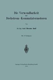 Cover von Die Verwendbarkeit der Drehstrom Kommutatormotoren