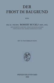 Cover von Der Frost im Baugrund