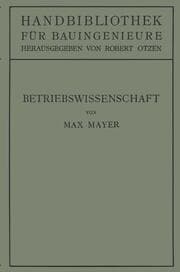 Cover von Betriebswissenschaft