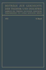 Cover von Beiträge zur Geschichte der Technik und Industrie