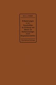 Cover von Erläuterungen zu den Vorschriften für die Errichtung und den Betrieb elektrischer Starkstromanlagen einschließlich Bergwerksvorschriften und zu den Bestimmungen für Starkstromanlagen in der Landwirtschaft