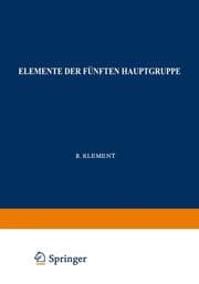 Cover von Elemente der Fünften Hauptgruppe