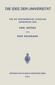 Cover von Die Idee der Universität