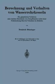 Cover von Berechnung und Verhalten von Wasserrohrkesseln