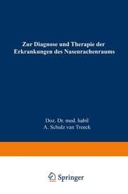Cover von Zur Diagnose und Therapie der Erkrankungen des Nasenrachenraums