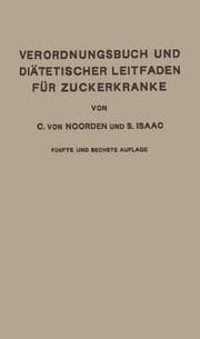 Cover von Verordnungsbuch und Diätetischer Leitfaden für Zuckerkranke