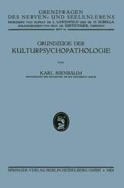 Cover von Grundzüge der Kulturpsychopathologie