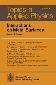 Cover von Interactions on Metal Surfaces