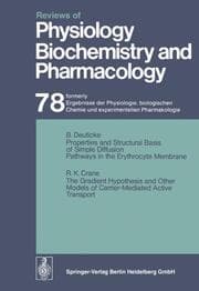 Cover von Reviews of Physiology, Biochemistry and Pharmacology