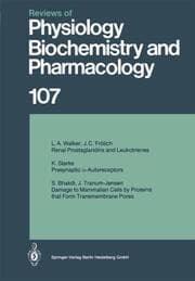 Cover von Reviews of Physiology, Biochemistry and Pharmacology