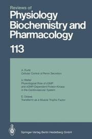 Cover von Reviews of Physiology, Biochemistry and Pharmacology