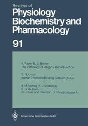 Cover von Reviews of Physiology, Biochemistry and Pharmacology